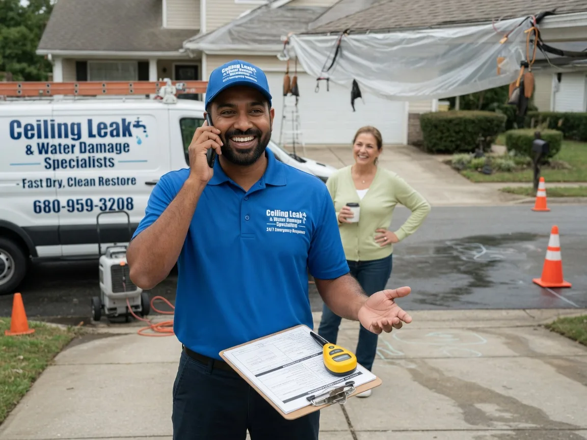 Ceiling Leak Cleanup Shamrock, TX FAQs